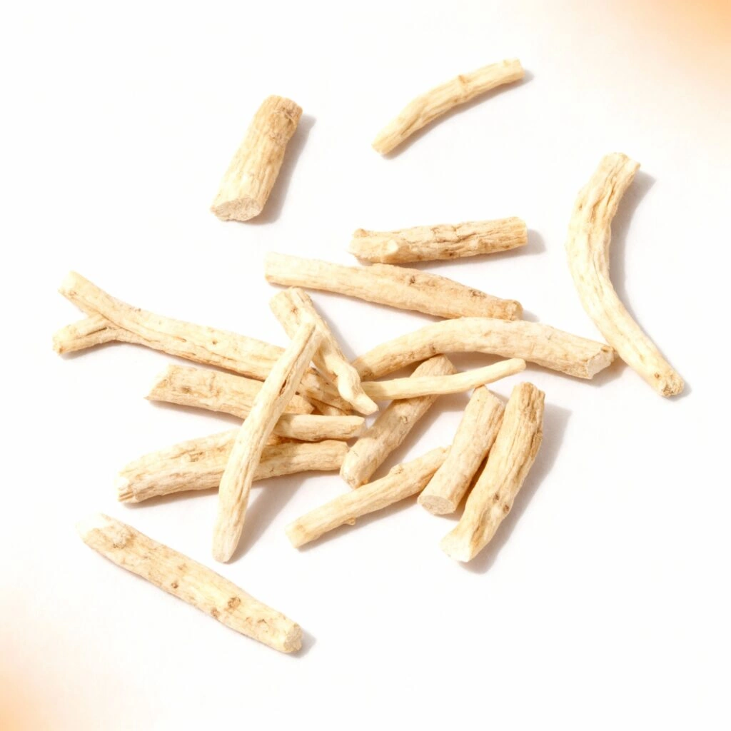 Ashwagandha dried root — Ayurvedic adaptogen in Giant Max for cortisol reduction and free testosterone increase